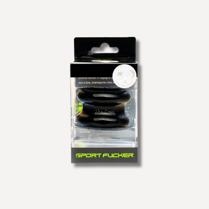 Sport Fucker TPE Muscle Ball Stretcher - Black