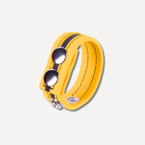 Leather Cockring Tippy Yellow