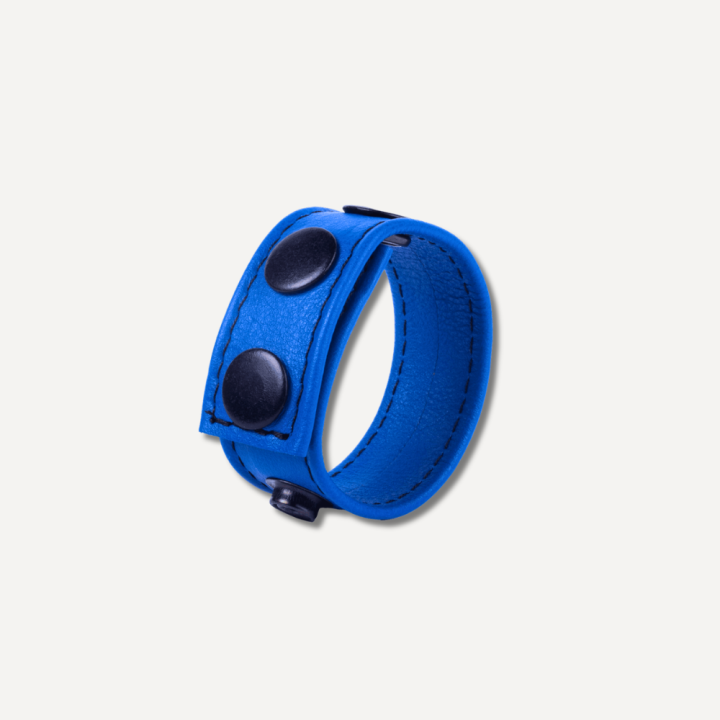 Cocky Blue Leather Cockring
