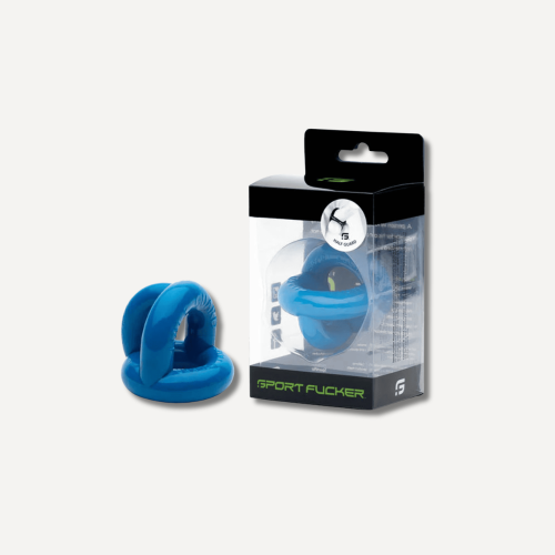 Sport Fucker Ballstretcher Half Guard Blue Ice