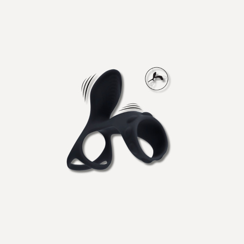 Soft Tri O Silicone Cockring - Black