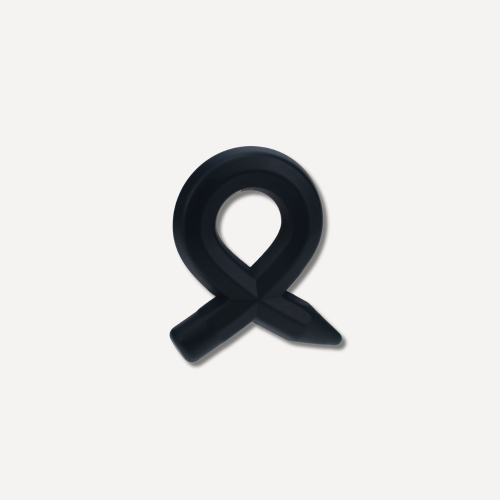 Pencil Liquid Silicone Cockring - Black