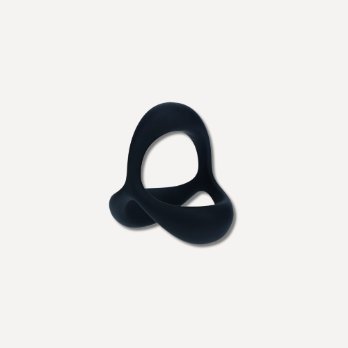 Tri O Ergo Silicone Cockring - Black