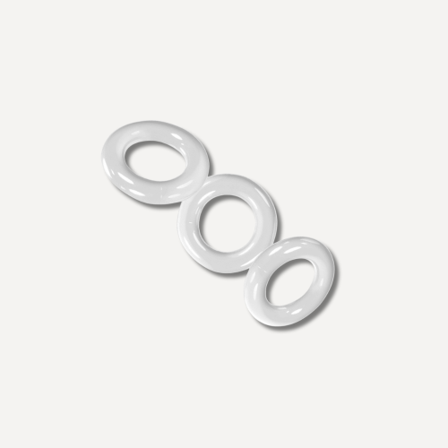 Oxballs Set of 3 Willy Rings Transparent