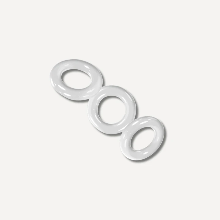 Oxballs Set of 3 Willy Rings Transparent