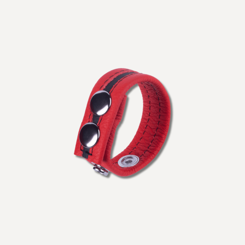 Leather Cockring Tippy Red