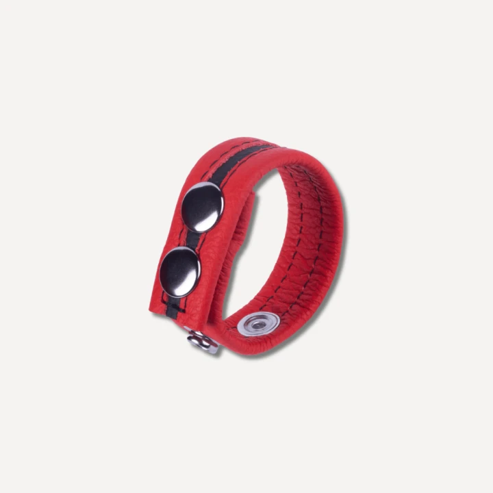 Leather Cockring Tippy Red