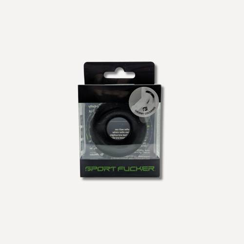 Sport Fucker Chubby Rubber Cockring - Black
