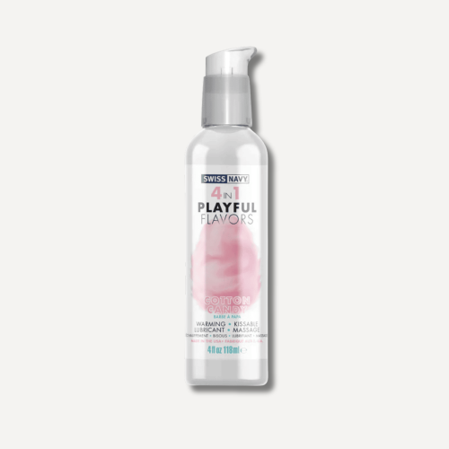 Swiss Navy lubrykant o smaku waty cukrowej 4 in 1 Playful Flavors - Lubricant with Cotton Candy Flavor - 4 fl oz / 118 ml