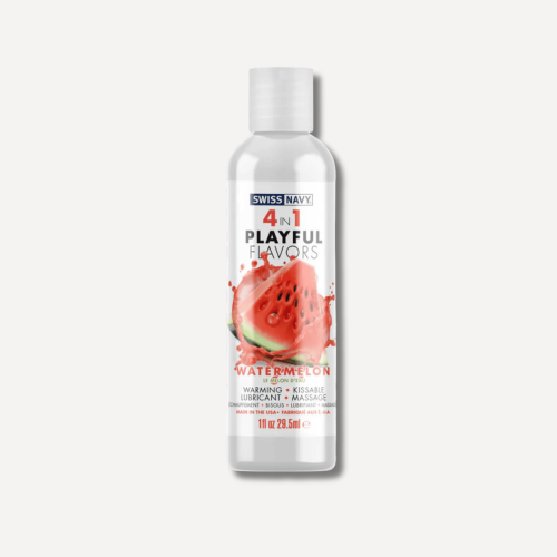 Swiss Navy lubrykant arbuzowy  4 in 1 Playful Flavors - Lubricant with Watermelon Flavor - 1 fl oz / 29,5 ml