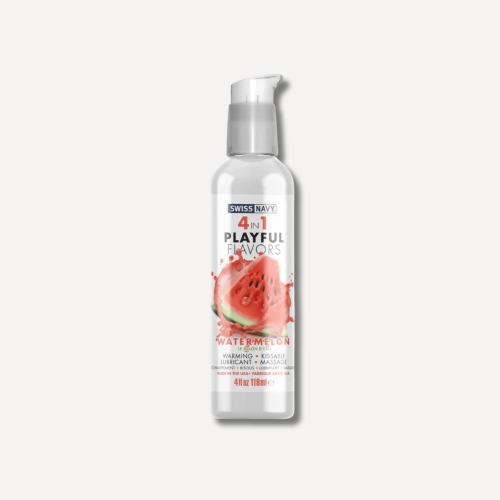 Swiss Navy lubrykant arbuzowy 4 in 1 Playful Flavors - Lubricant with Watermelon Flavor - 4 fl oz / 118 ml
