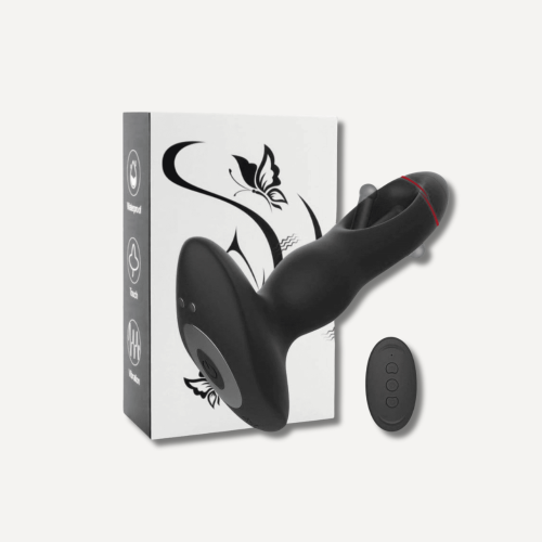 Slapslup Vibrating Prostate Stimulator 13 x 3.6cm Black