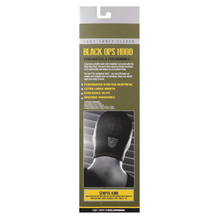 Fort Troff Black Ops Hood - Regular - Black