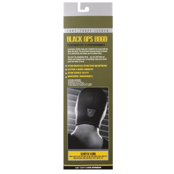 Fort Troff Black Ops Hood - Large - Black