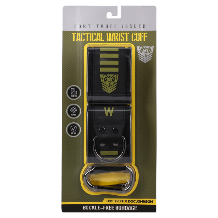 Fort Troff kajdanki na nadgarstki Tactical Wrist Cuffs - Black/Green