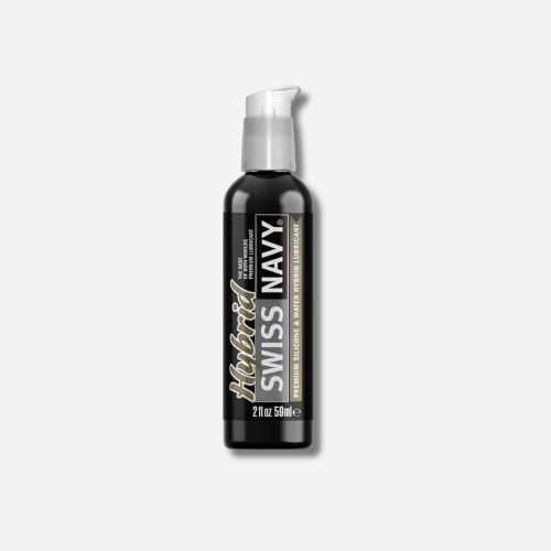 Swiss Navy Hybrid - Premium Silicone and Water Hybrid Lubricant - 2 fl oz / 59 ml