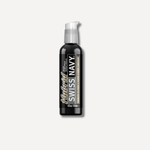 Swiss Navy Hybrid - Premium Silicone and Water Hybrid Lubricant - 4 fl oz / 118 ml