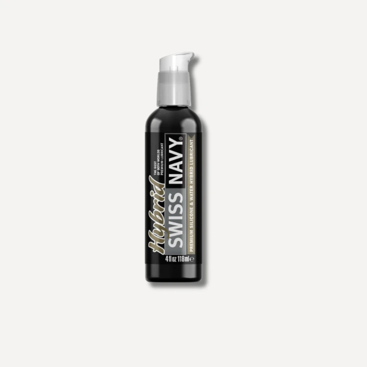 Swiss Navy Hybrid - Premium Silicone and Water Hybrid Lubricant - 4 fl oz / 118 ml