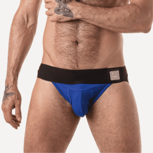 Locker Gear Wide Waistband Jockstrap Blue