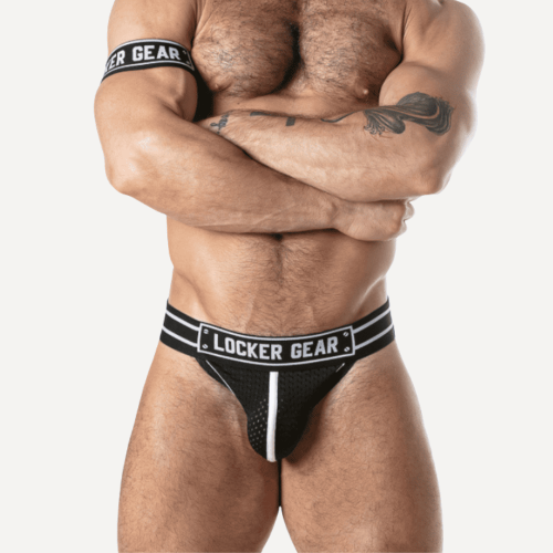 Locker Gear Sport Mesh Jockstrap Black