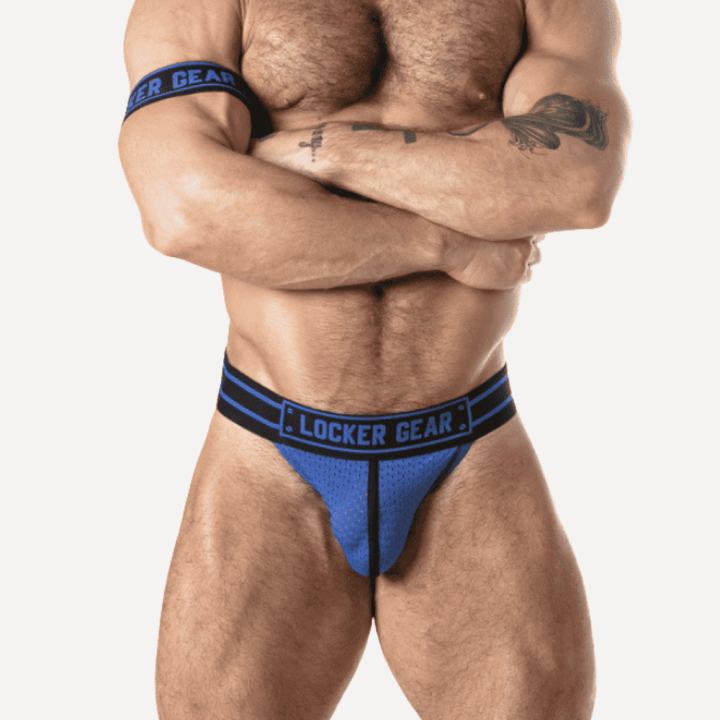 Locker Gear Sport Mesh Jockstrap Blue