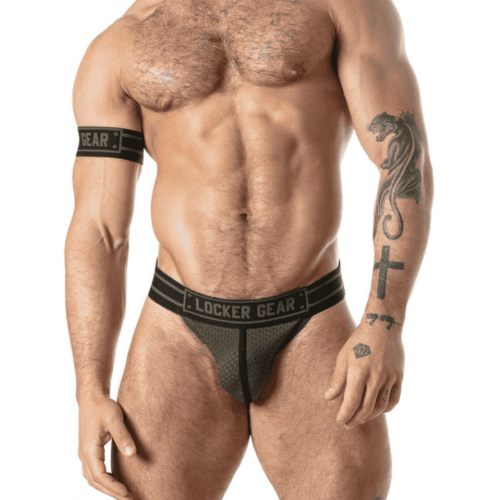 Locker Gear Sport Mesh Jockstrap Khaki