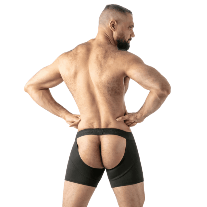 Locker Gear Open Access Short Chaps Black