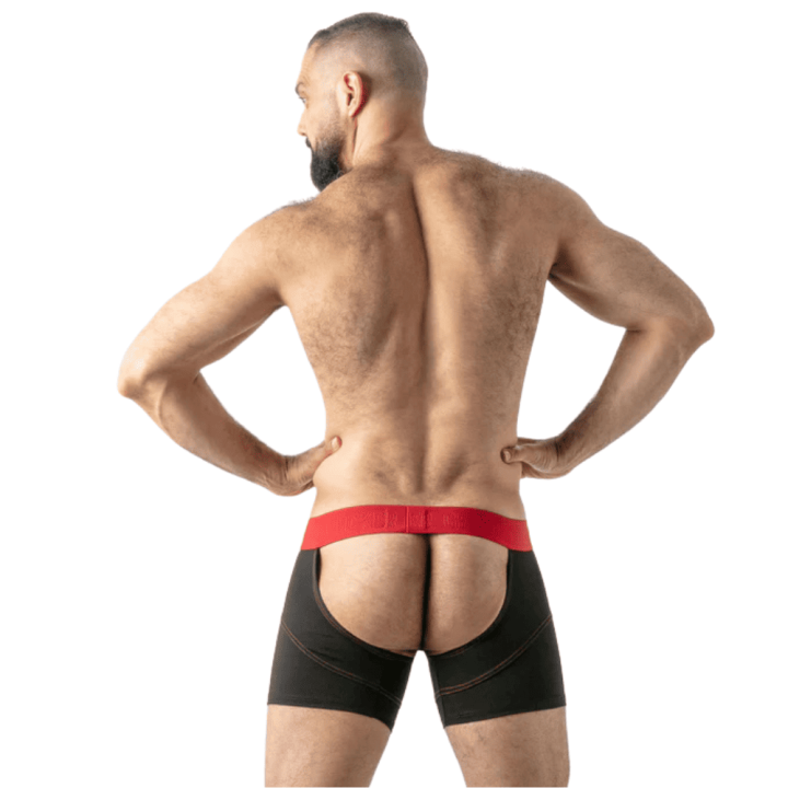 Locker Gear Open Access Short Chaps Red