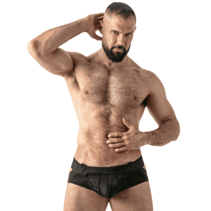 Locker Gear Open Access Jock Brief Black
