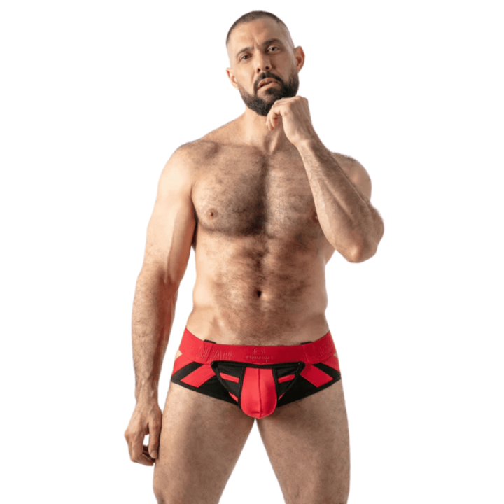 Locker Gear Open Access Jock Brief Red