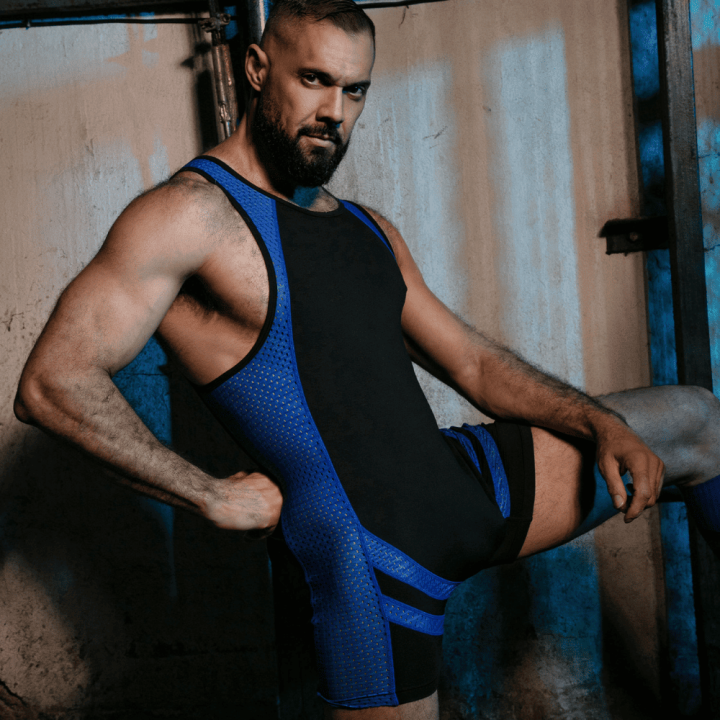 Locker Gear Open Access Singlet Blue