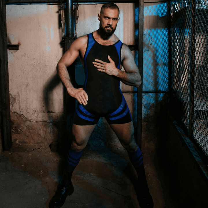 Locker Gear Open Access Singlet Blue