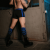 Locker Gear Padlock Knee High Sock Blue