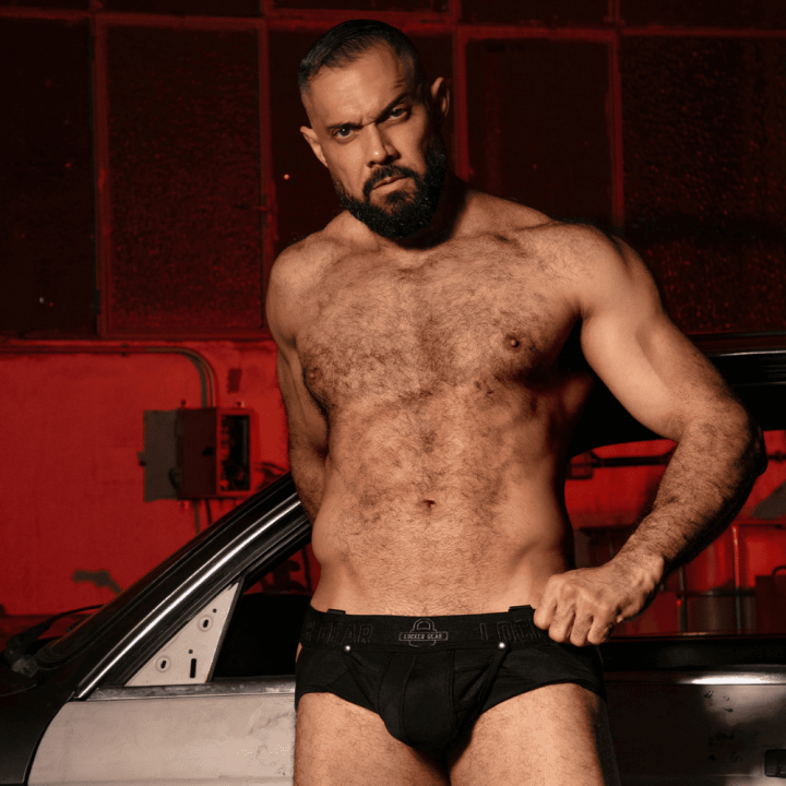 Locker Gear Open Access Jock Brief Black