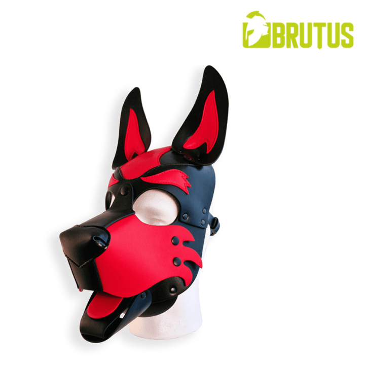 BRUTUS Vegan Pup Hood Black-Red