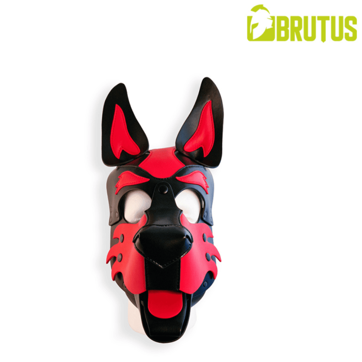 BRUTUS Vegan Pup Hood Black-Red