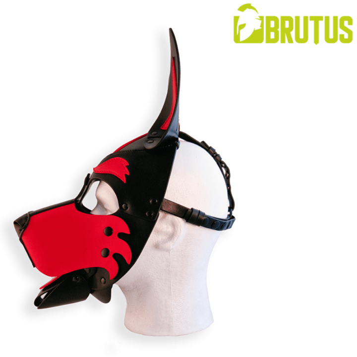 BRUTUS Vegan Pup Hood Black-Red