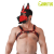BRUTUS Vegan Pup Hood Black-Red