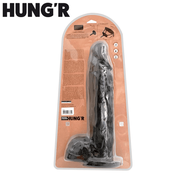 HUNG'R GOLIATH Dildo Black 14 inch / 36 cm / Ø 7.6 cm