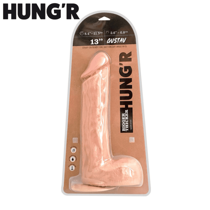 HUNG'R GUSTAV Dildo Flesh 13 inch / 33 cm / Ø 6.8 cm