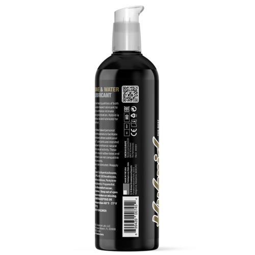 Swiss Navy Hybrid - Premium Silicone and Water Hybrid Lubricant - 8 fl oz / 237 ml