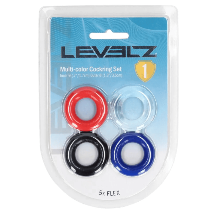 Cockring Set of 4 - Multicolor