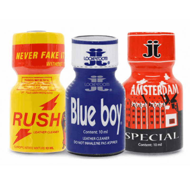 ZESTAW POPPERSÓW BLUE BOY + AMSTERDAM SPECIAL + RUSH ORIGINAL