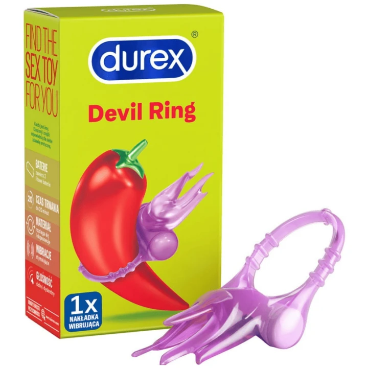 Durex Play Little Devil pierścień wibracyjny z wypustkami
