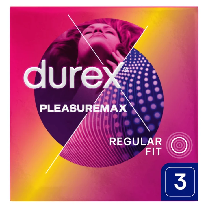 DUREX prezerwatywy PLEASUREMAX 3szt. prążkowane z wypustkami