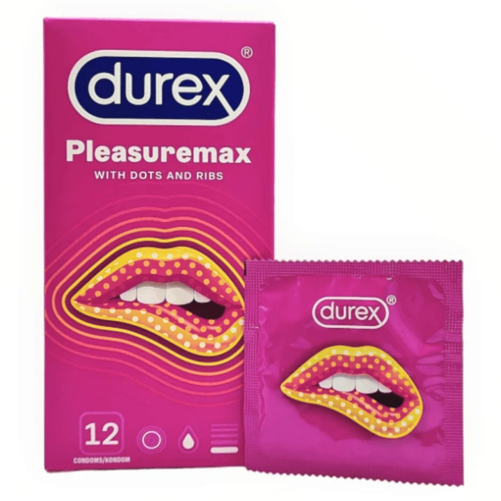 DUREX prezerwatywy PLEASUREMAX 12 szt. prążkowane z wypustkami