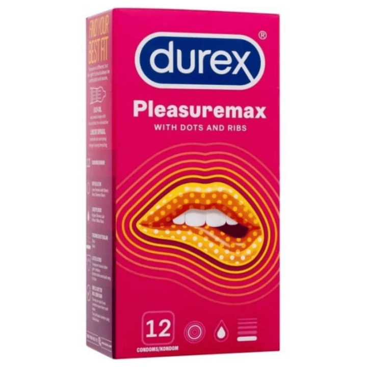 DUREX prezerwatywy PLEASUREMAX 12 szt. prążkowane z wypustkami