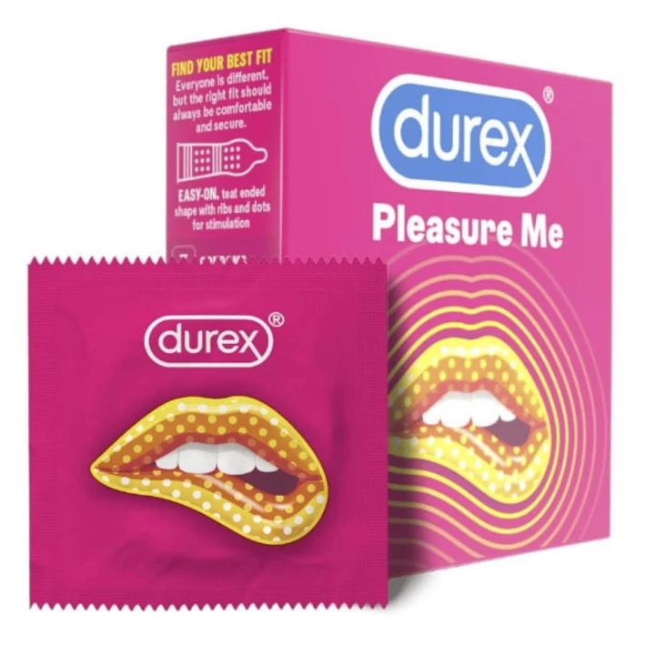 Durex  prezerwatywy z wypustkami Pleasure Me 3 szt.