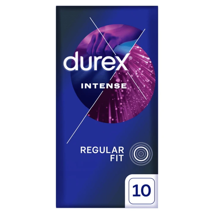 Prezerwatywy Durex Intense z wypustkami prążkami i żelem stymulującym 10 szt.