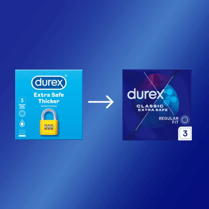 Durex Extra Safe prezerwatywy grubsze, dodatkowo nawilżane 3 szt.